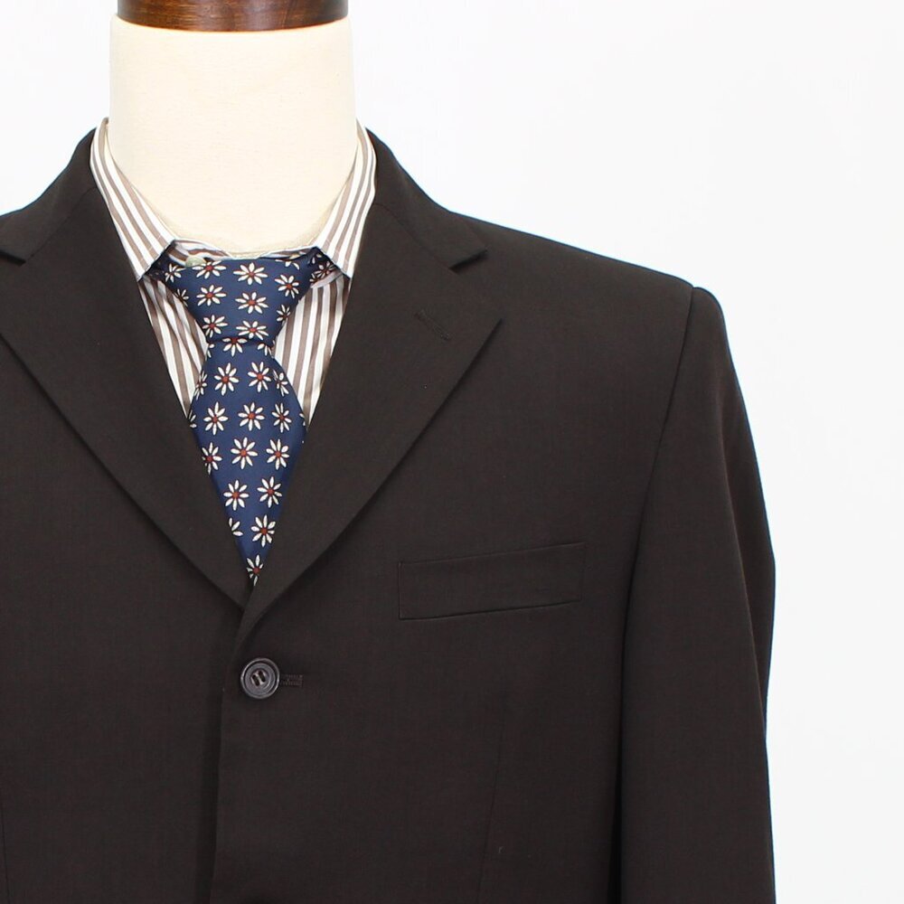 Topman 42R Brown Solid 3-Button Sport Coat Blazer Jacket G541 - Picture 5 of 11